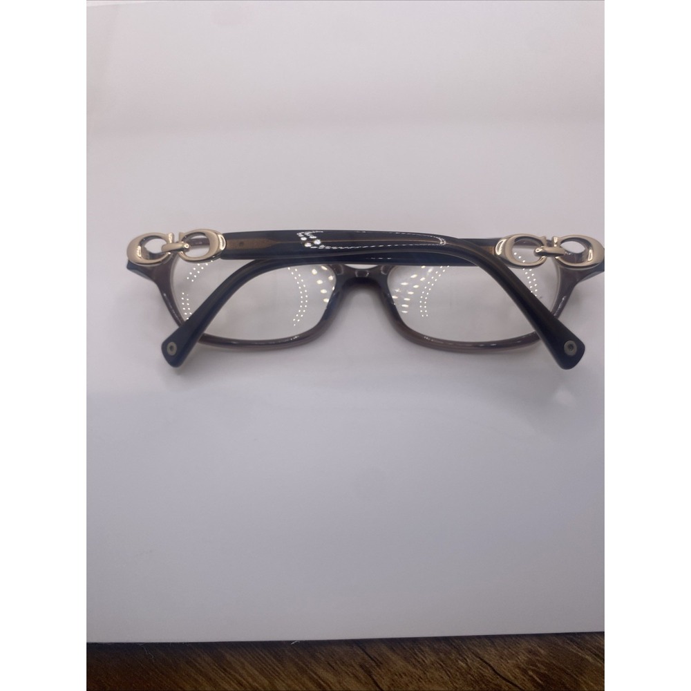 Coach Eyeglasses Women FRAMES ONLY HC 6017 Vanessa 52-15-135 Brown 415 - Picture 10 of 16